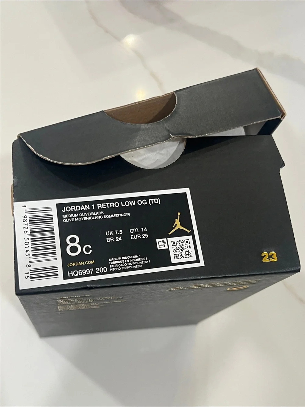 Jordan branded box